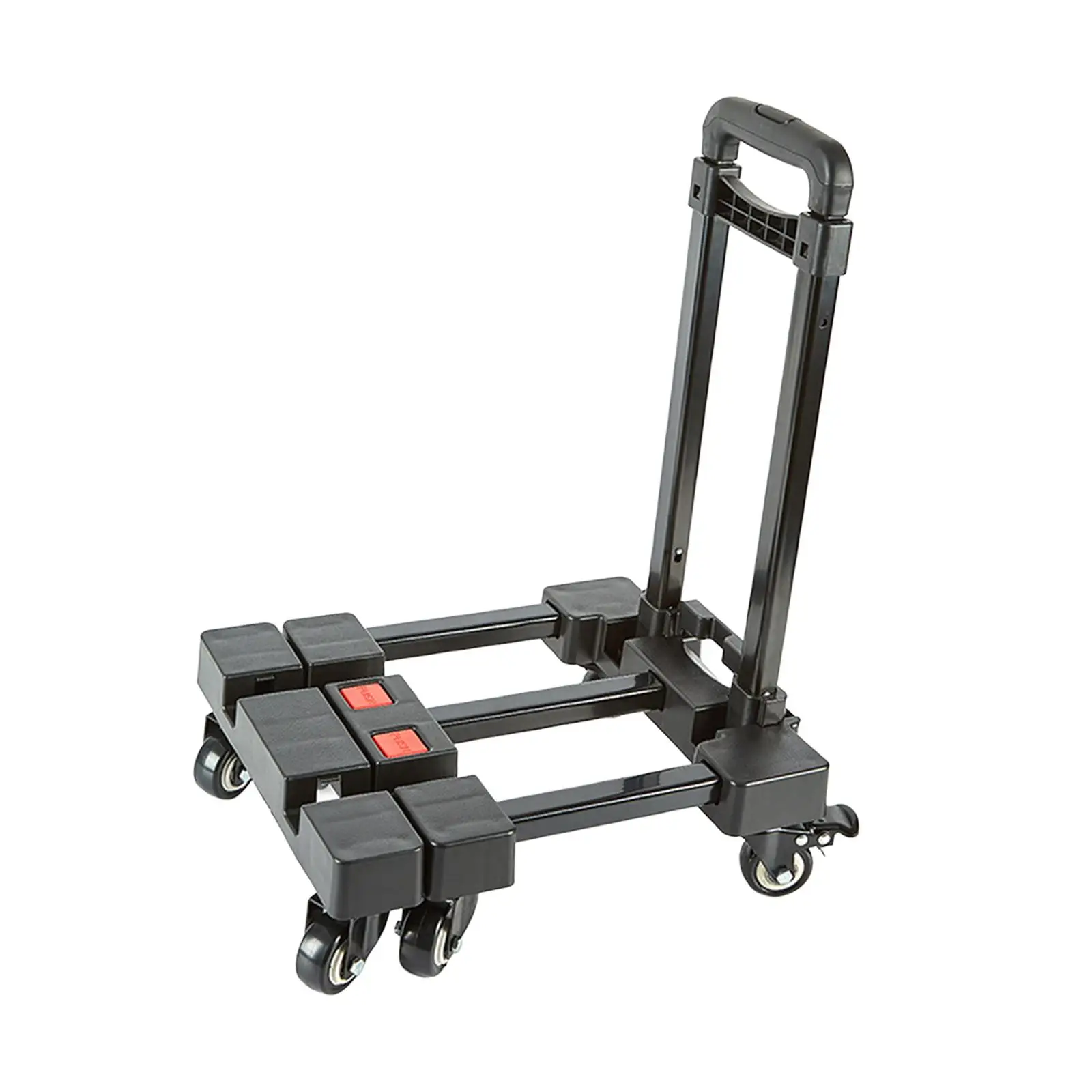 Folding Hand Truck Sturdy Collapsible Compact Luggage Trolley for Moving Outdoor Houshold Warehouse 100kg (220lb) Load Capacity