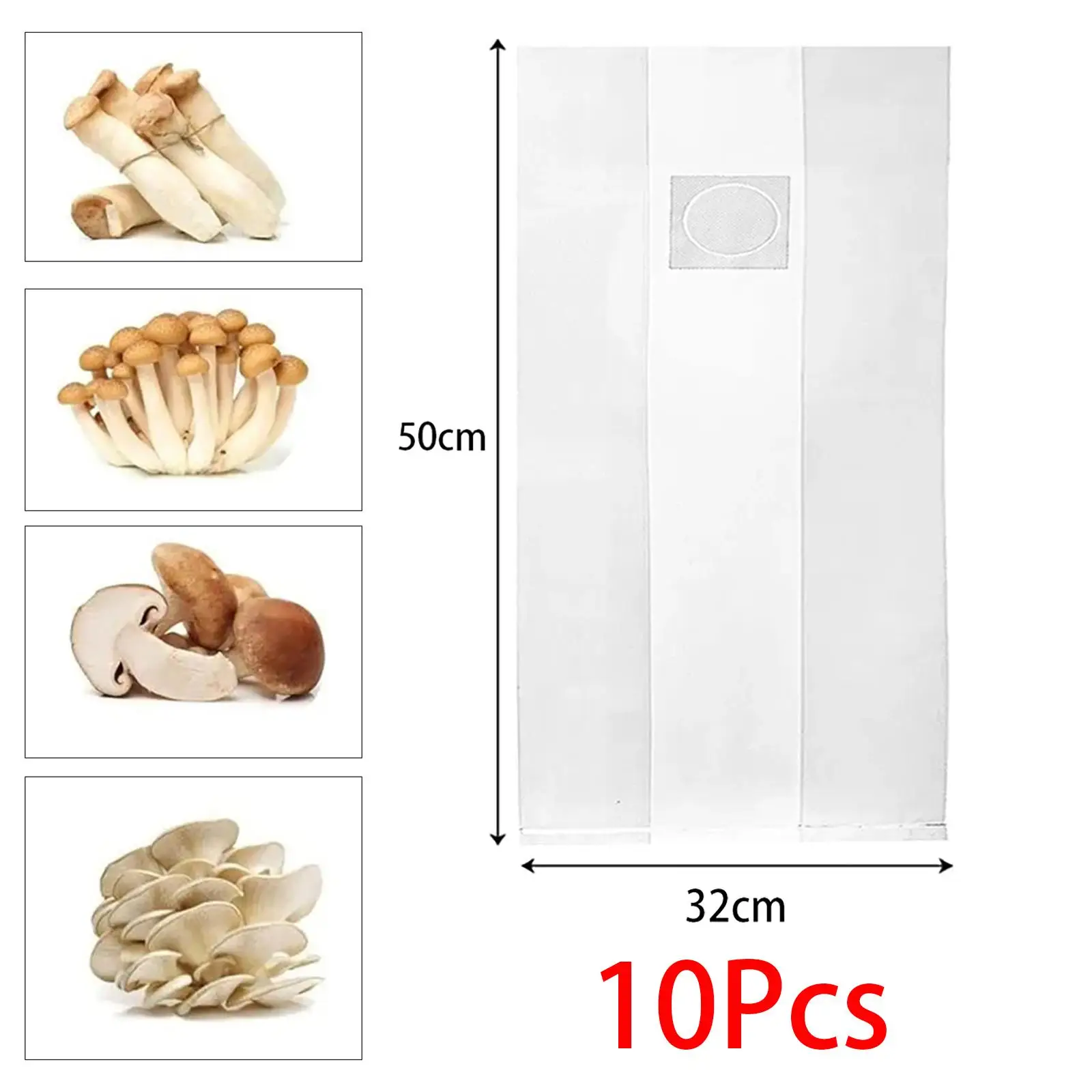 20Pcs Spawns Bags Grow Mushrooms Supplies Tear Resistant Strong Breathable 6 Mils Thick Edible Fungi Growing Bags Autoclave Bags