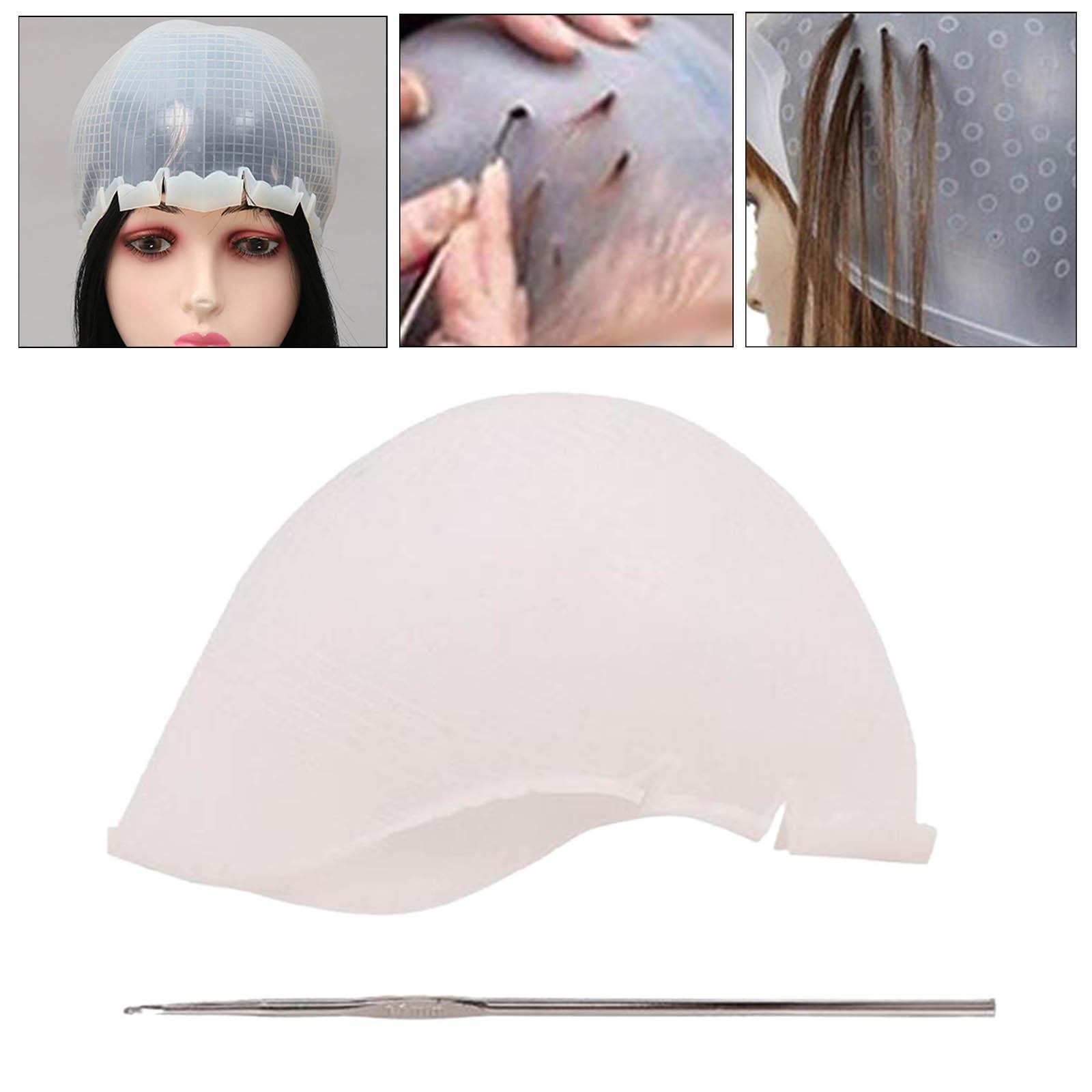 Silicone Hair Coloring Hat, Dye Hat Reusable Highlight Hat, for Hair Color Dyeing Hair