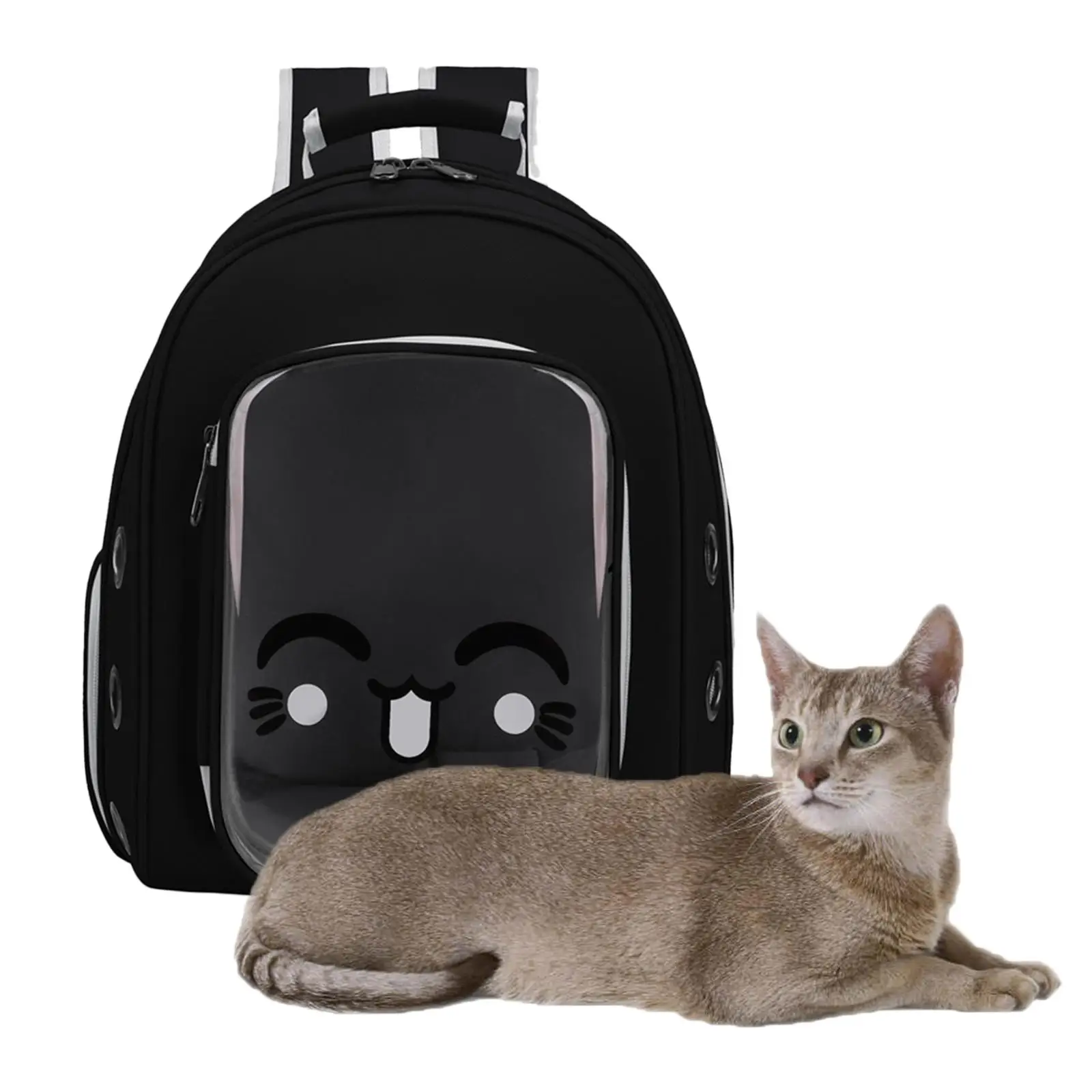 Pet Carrier Small Cat Dog Backpack Puppy Transparent Holder Breathable Bag