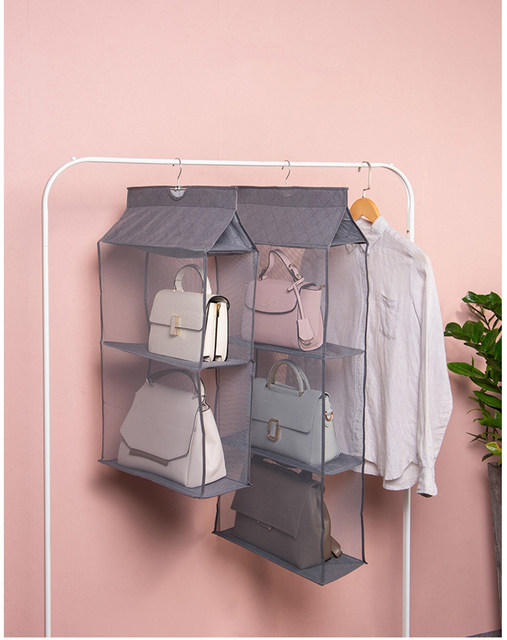 Hanging Purse Organizer Handbag Organizer 4 Easy Access Pockets Hanging  Purse Handbag Organizer Hanging Closet Storage Bag - AliExpress