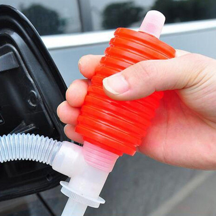 New Car Manual Siphon Pump Hose Portable Car Fuel Truck Fuel Oil Gasoline Diesel Water Chemical Liquid Transfer Sucker Pump Tool