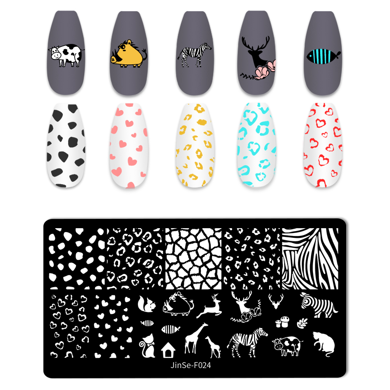 Best of Cartoon Character Nail Stamping Plates Brand Cartoon Animal Stainless Steel Nail Polish Nail Art Stamping Plates For Girls Reviews & Tips - Image 6