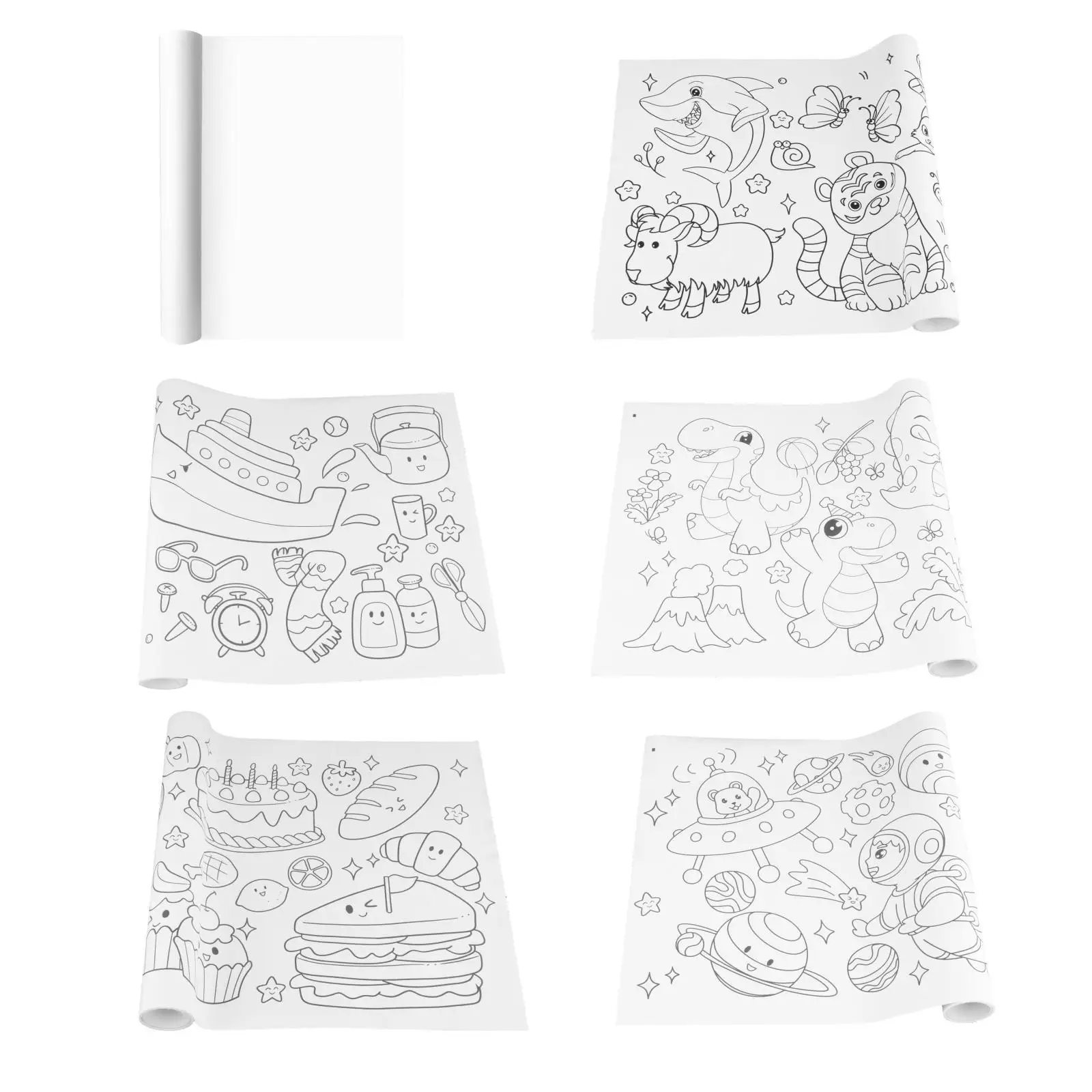 Childrens Drawing Roll Paper for Kids Painting Drawing Color for Crafting Imagination Creativity Kids Boys Girls