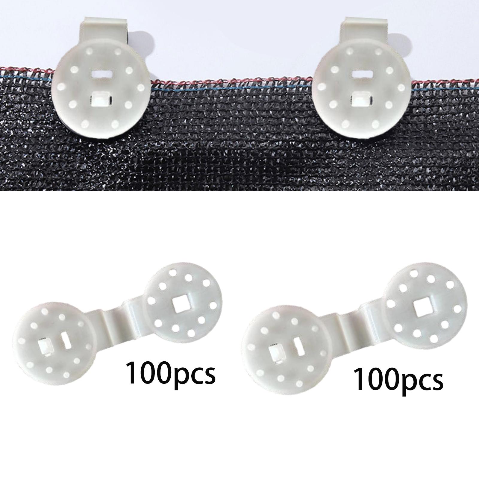 100 Pieces Shade Net Clips Tighten Tools Heavy Duty Shade Cloth Clips for Yard Boat Cover Patio Shade Net Garden Netting