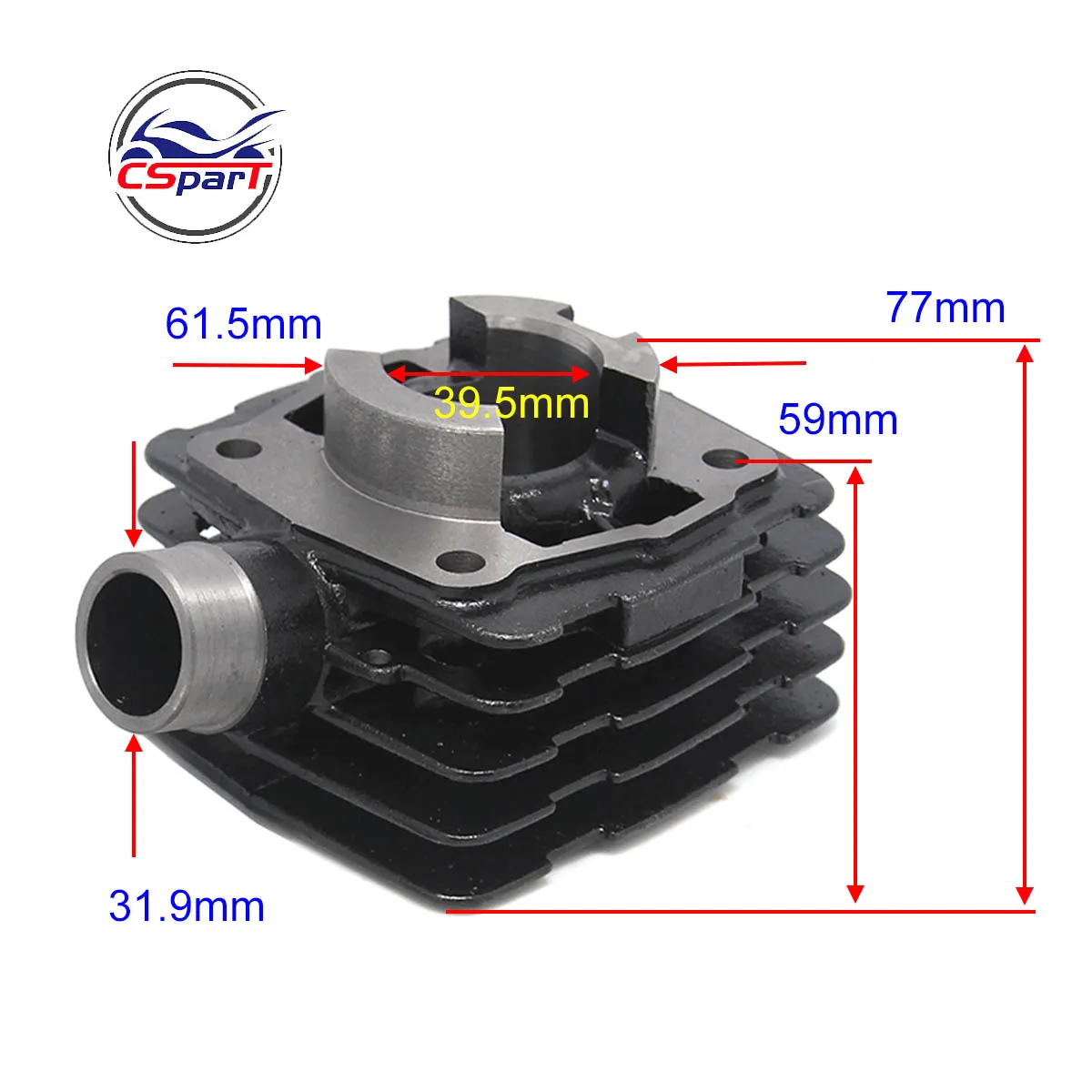 Detalle de los componentes del kit para KTM 50