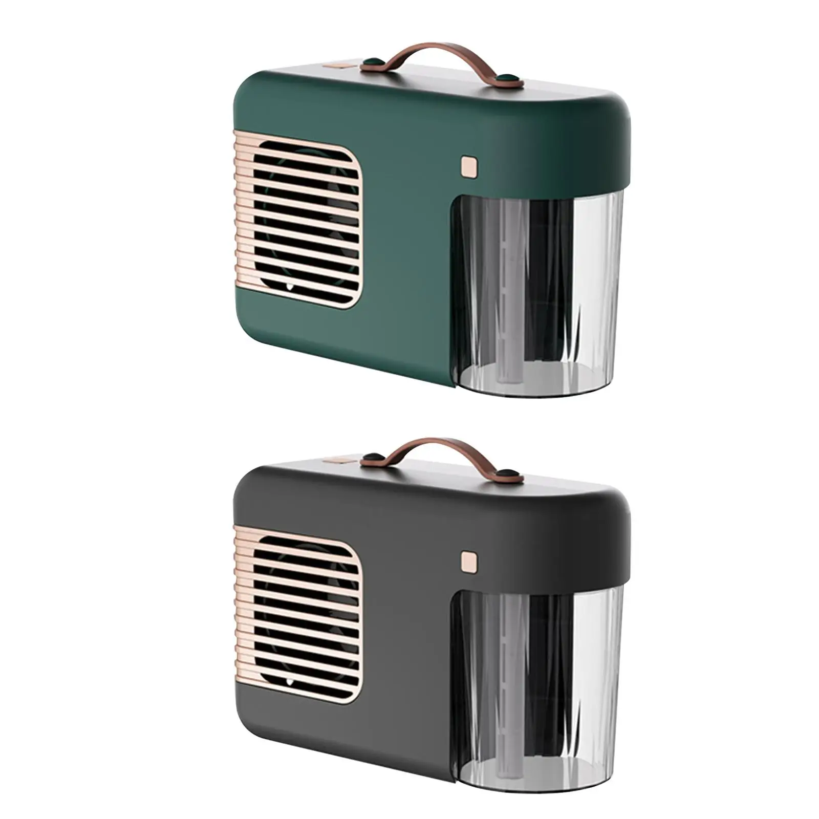 Portable Space Heater with Handle Desktop Fan Heater Table Warmer Humidifier for Bathroom Desktop Bedroom Office Living Room