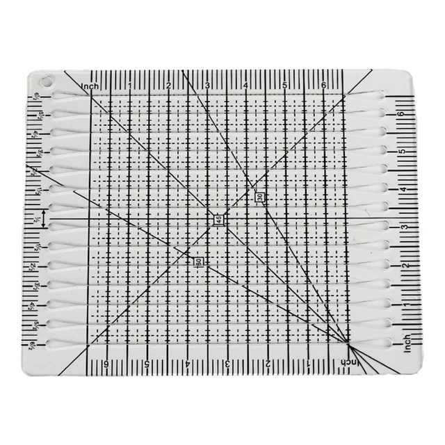 Square Up Slotted Quilt Ruler Clear Patchwork Ruler Acrylic for Cutting  Fabric 29EF - AliExpress