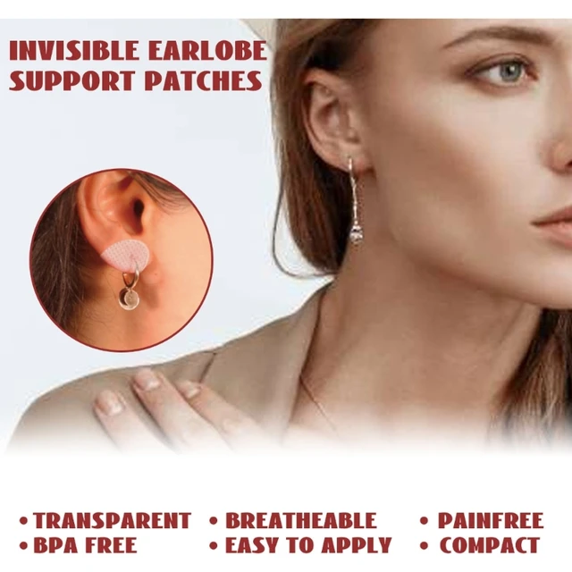 Waterproof Earlobe Support Patches Makes Torn, Stretched Earlobe no Longer  | eBay