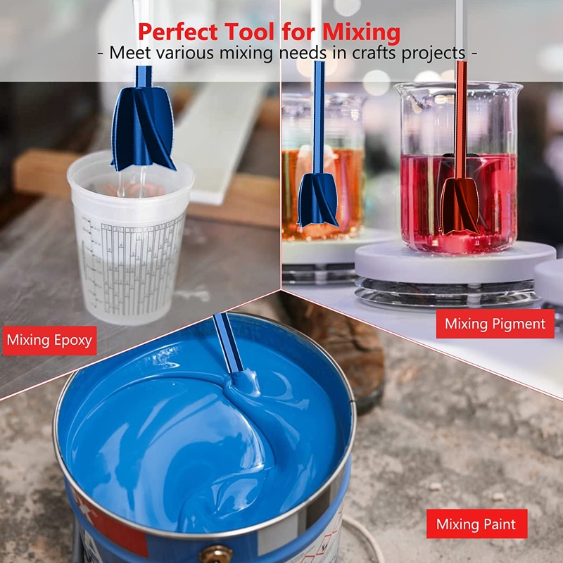 1/4x Attachment Resin Mixer for Mixing Epoxy Without Bubble Stirrer for Tumbler 13MD
