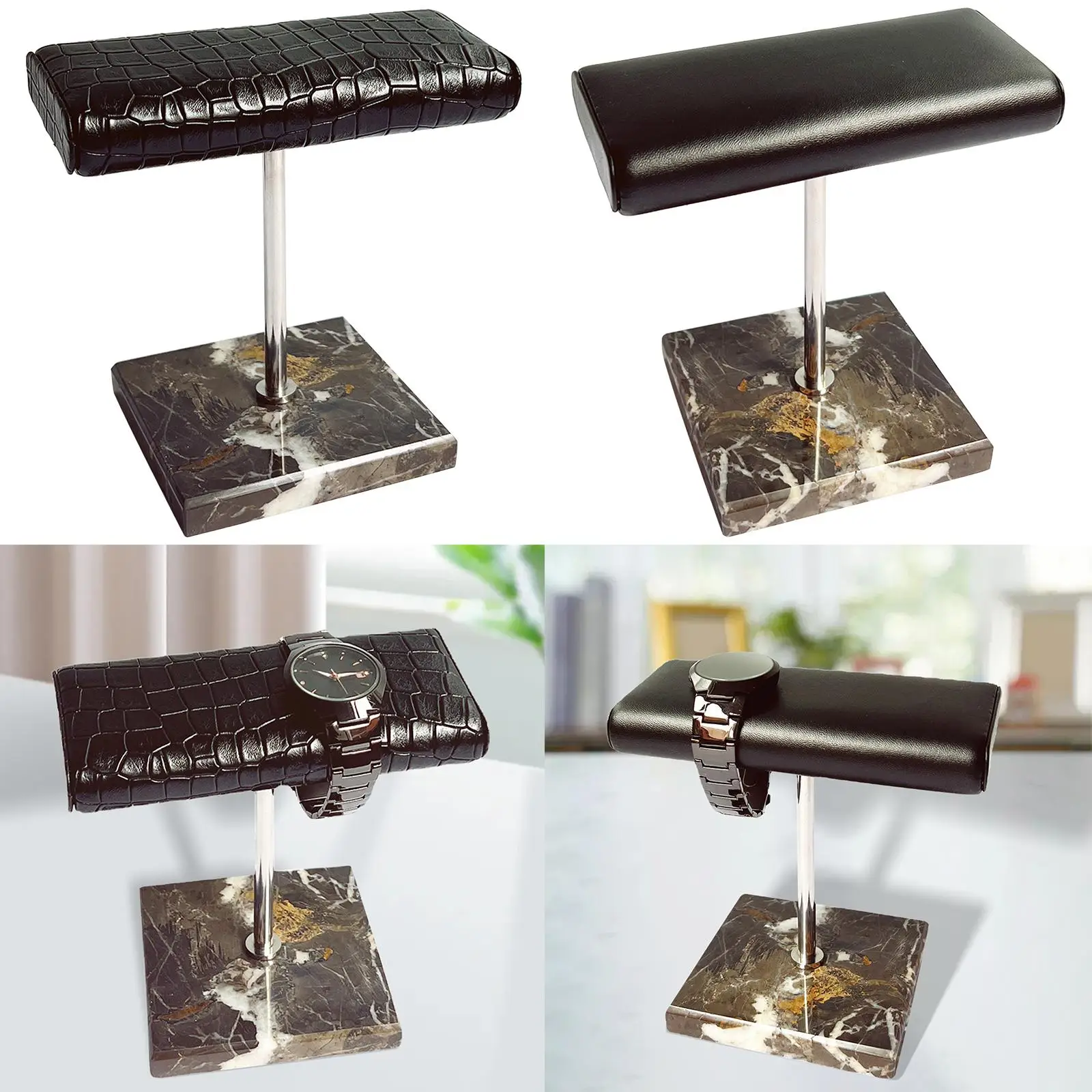 Modern Watch Holder Display Stand Marble Base Tower Watch Accessory Organizer for Bracelet Jewelry Countertop Table Top Women