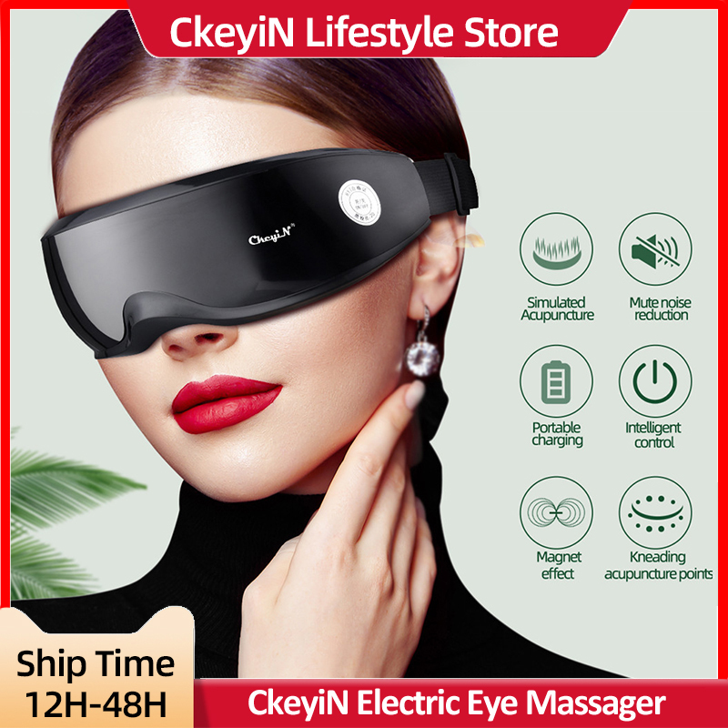 Best of CkeyiN Profession Eye Massager Vibration Massage Electric Shiatsu Massager For Dry Eye Strain Eye Fatigue Relief & Better Sleep Reviews & Tips