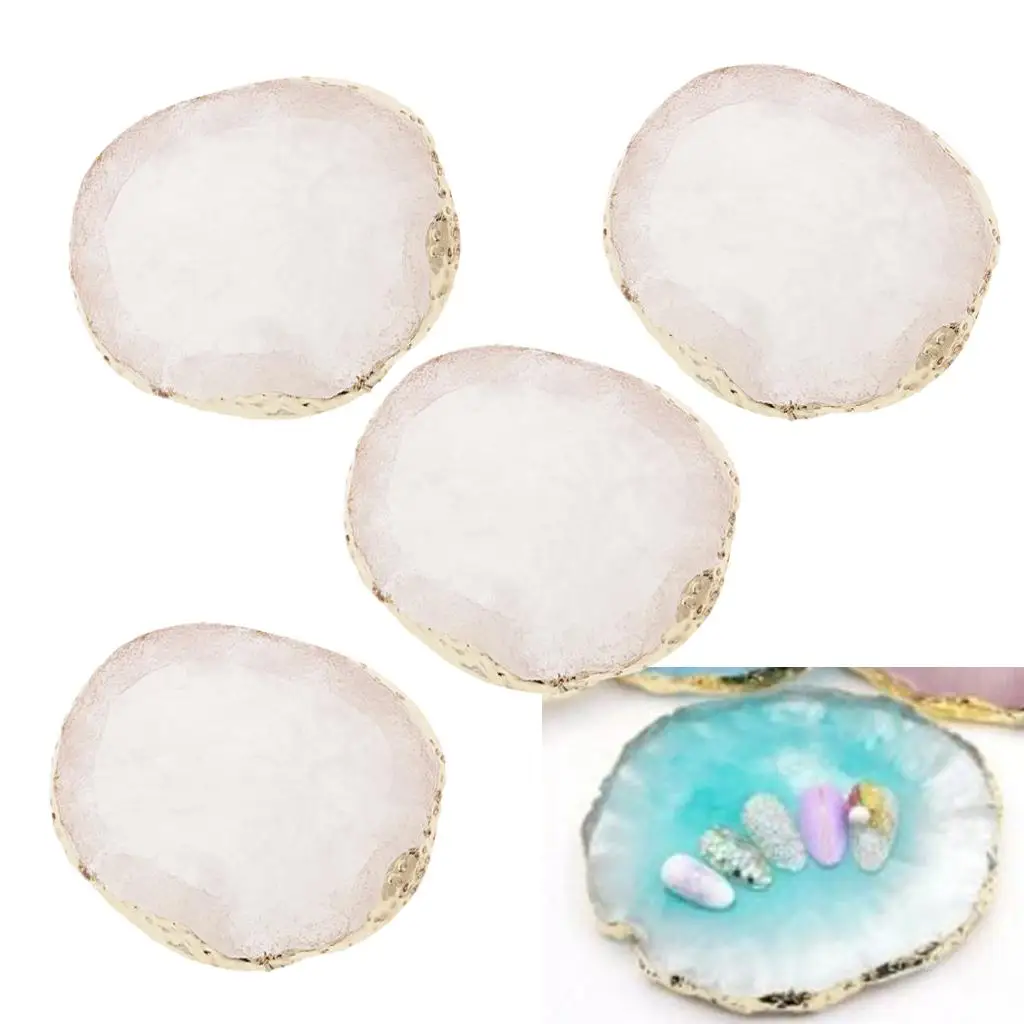 4x  / Pendant /Round Hanging Ornaments /Embellishments/ Drink Coaster /Cup Mat /Jewelry Display Pad  Agate