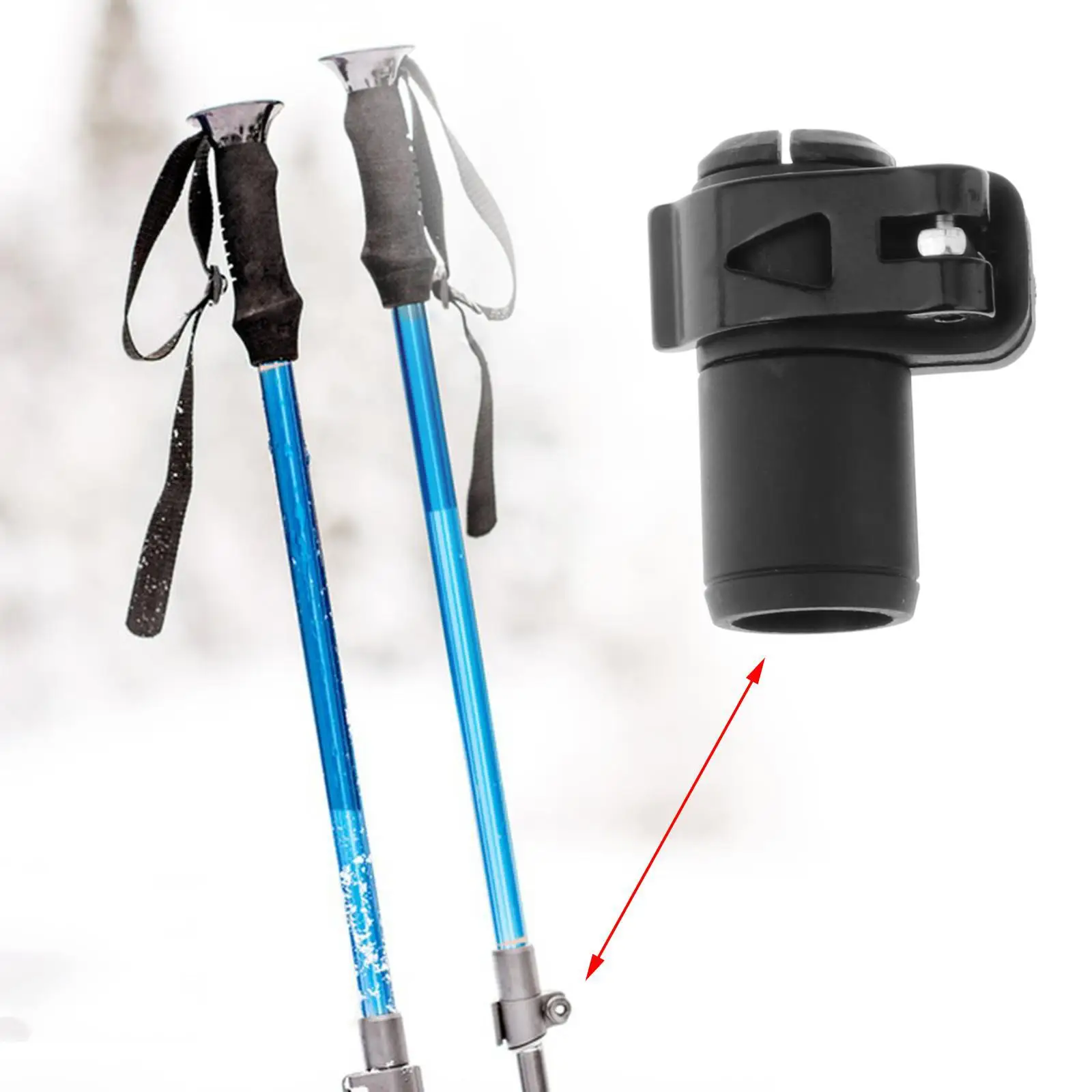 Walking Hiking Pole Accessories, Universal Quick Lock Durable, Walking Pole for Outdoor, Mountaineering