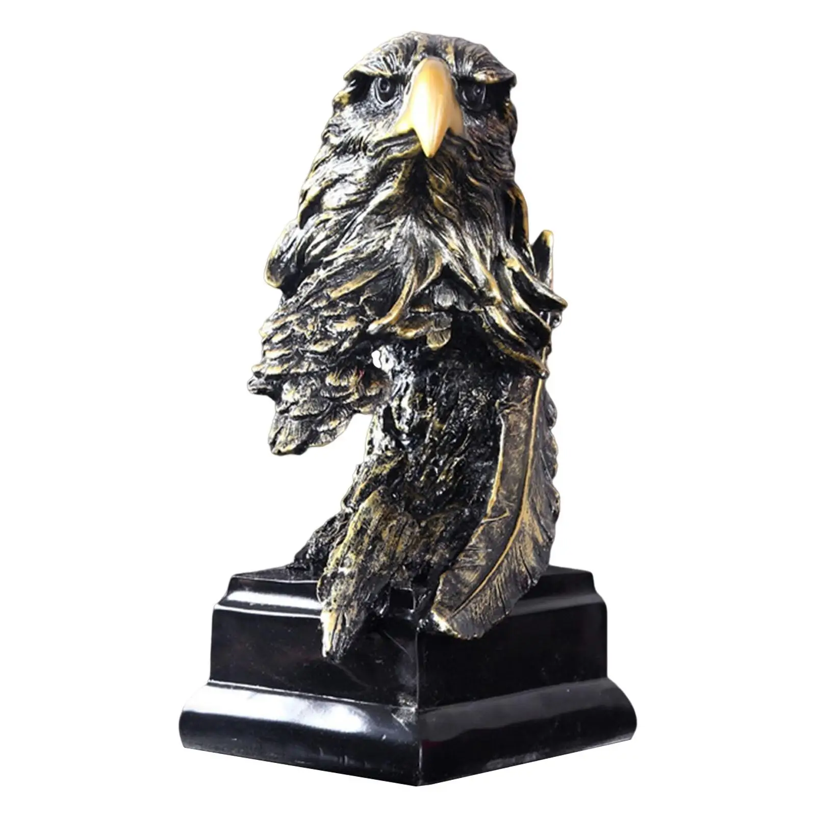 Creative Eagle Statue Collectable Resin Ornament for Wine Cabinet Home Dining Room