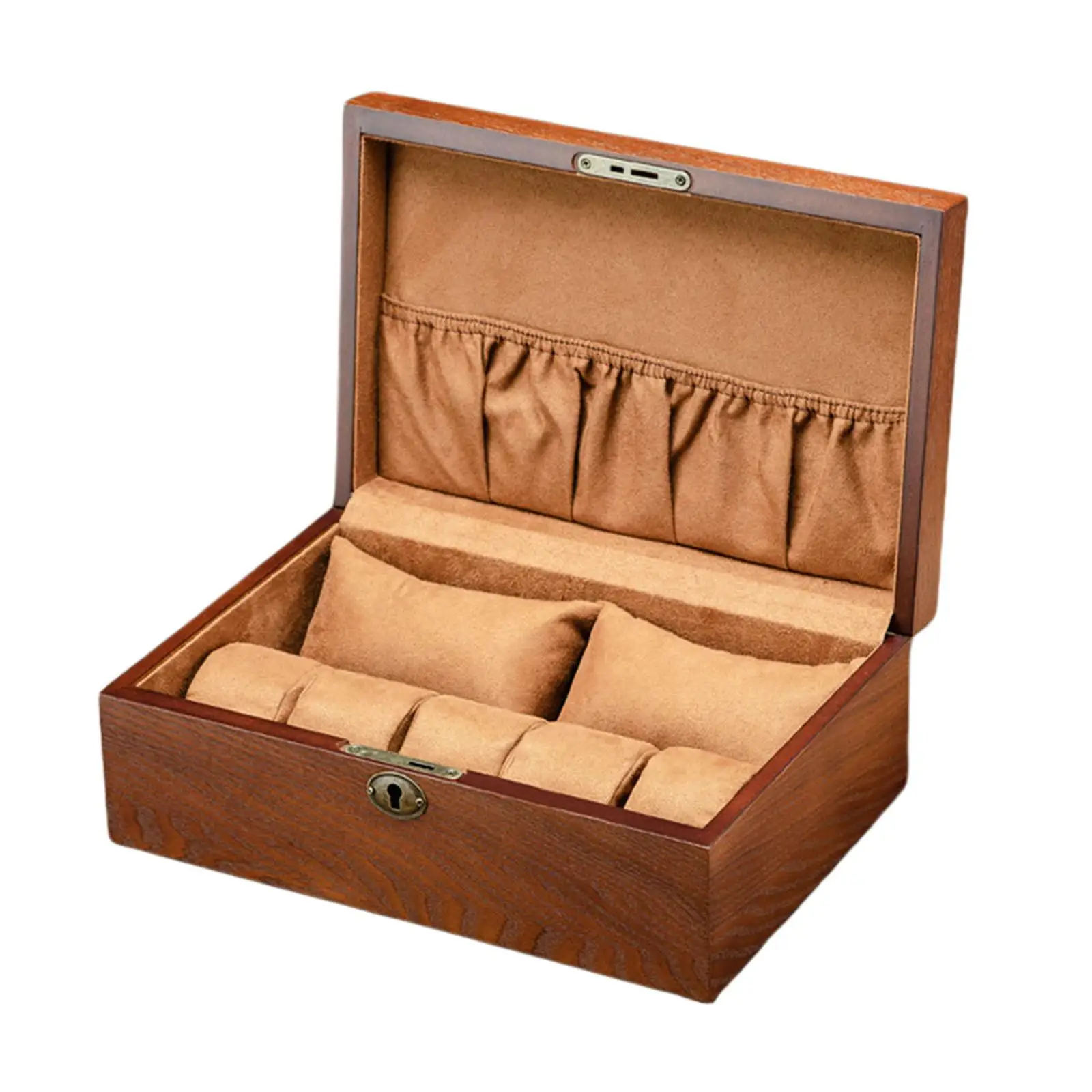 Wooden Watch Box Birthday Gift Bangle Organizer for Men and Women Watch Travel Case