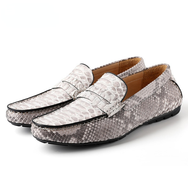 Snakeskin hot sale mens loafers