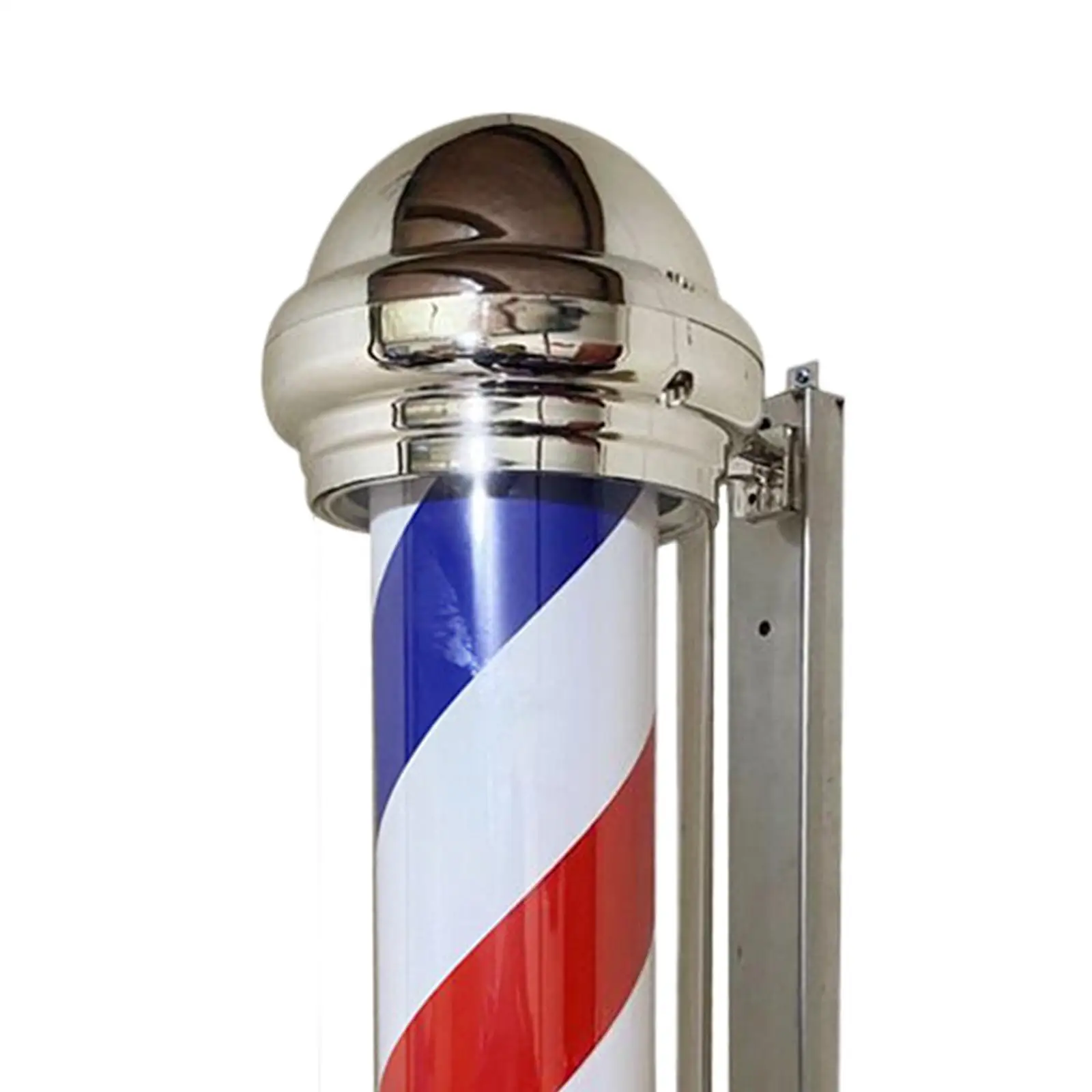 Rotating Barber Pole Lights LED Strip Rainproof Novelty Hair Salon Sign Open
