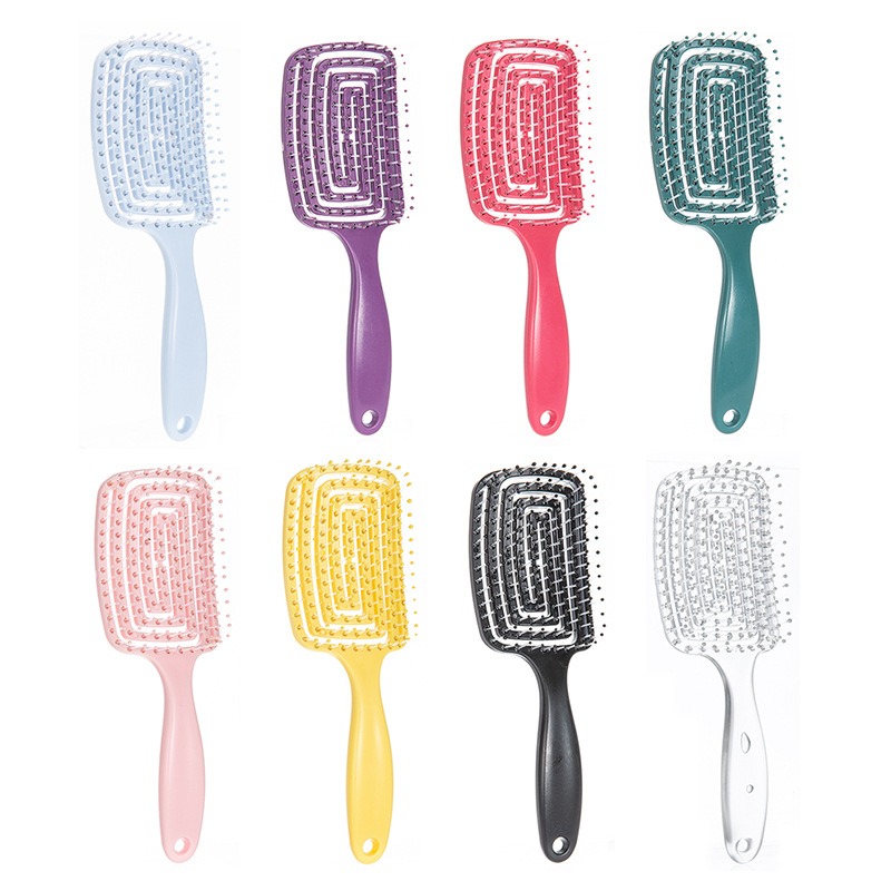 Description Picture 6 of itemRelaxing Elastic Massage Comb Hollow Out Hair Brush Scalp Massage Combs Hair Styling Detangler Fast Blow Drying Detangling Tool
