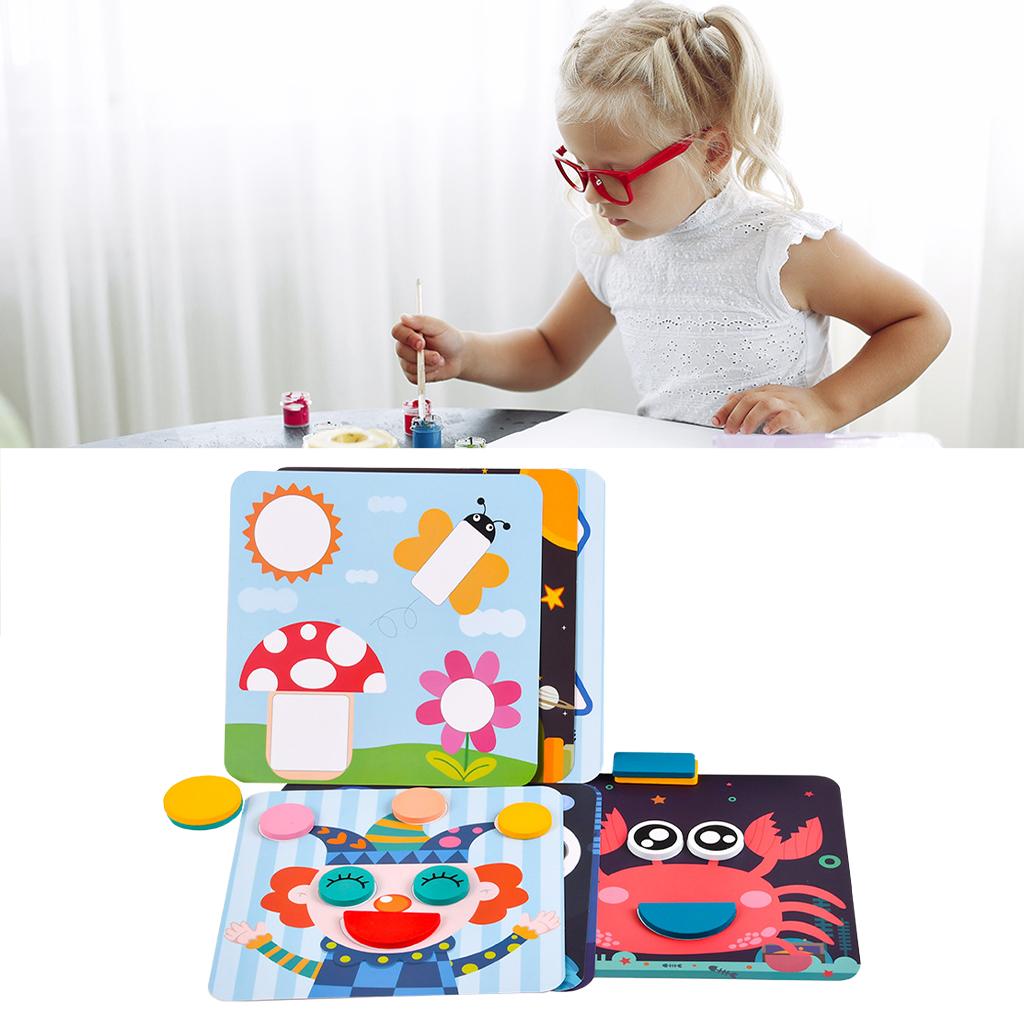 Wooden Toddler Puzzles Montessori Multi-Function Preschool Toys for Toddlers