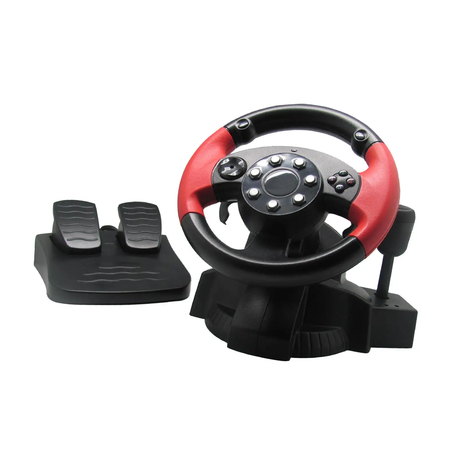 Racing Driving Wheel with Pedals and Shifter Game Racing Wheel Controller Wired Gaming Accessories Universal Pc Wheel