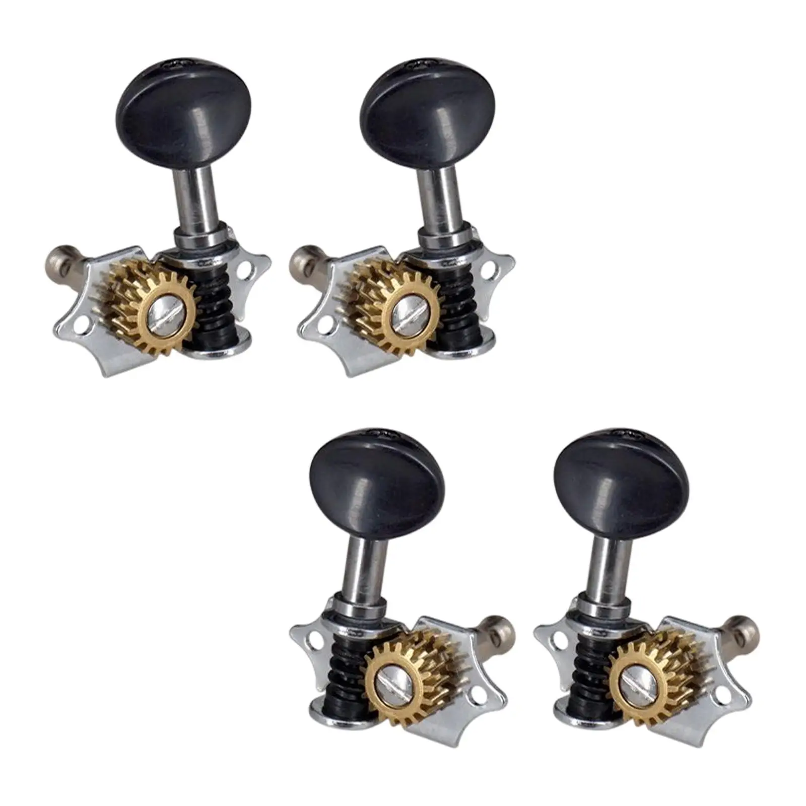 4Pcs 1:18 Ukulele Tuning Pegs Guitar Accessories Replaces Ukulele DIY Parts machine Heads Small Concave Button Ukelele String