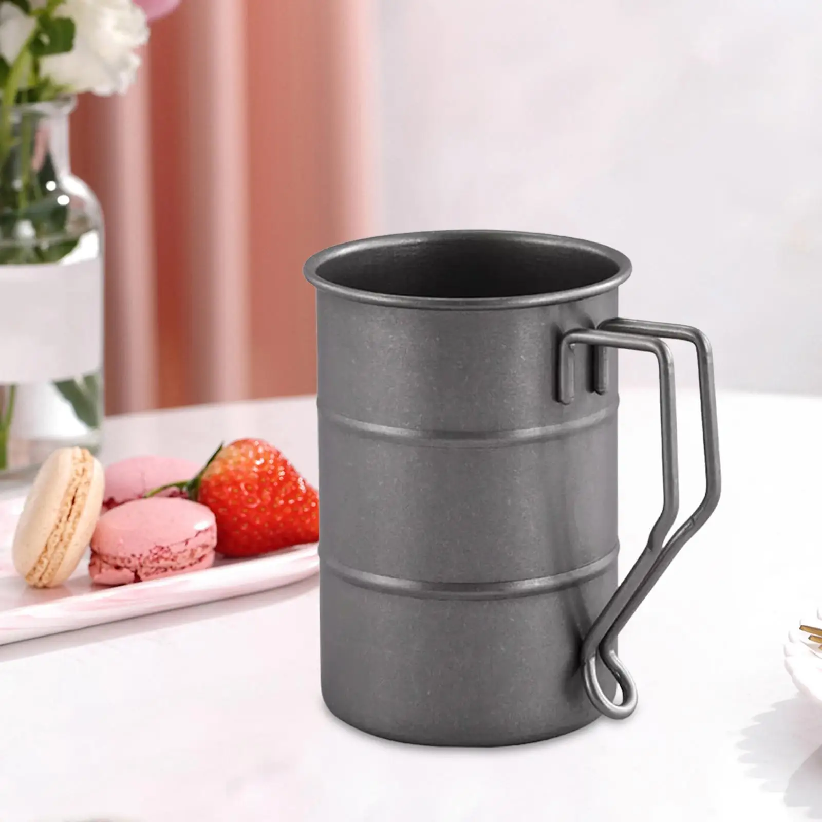Drinking Cup Cold Water Cup Reusable Stainless Steel Milk Mugs Gargle Cups Tea Mugs for Outdoor Hiking Kitchen Fishing Travel
