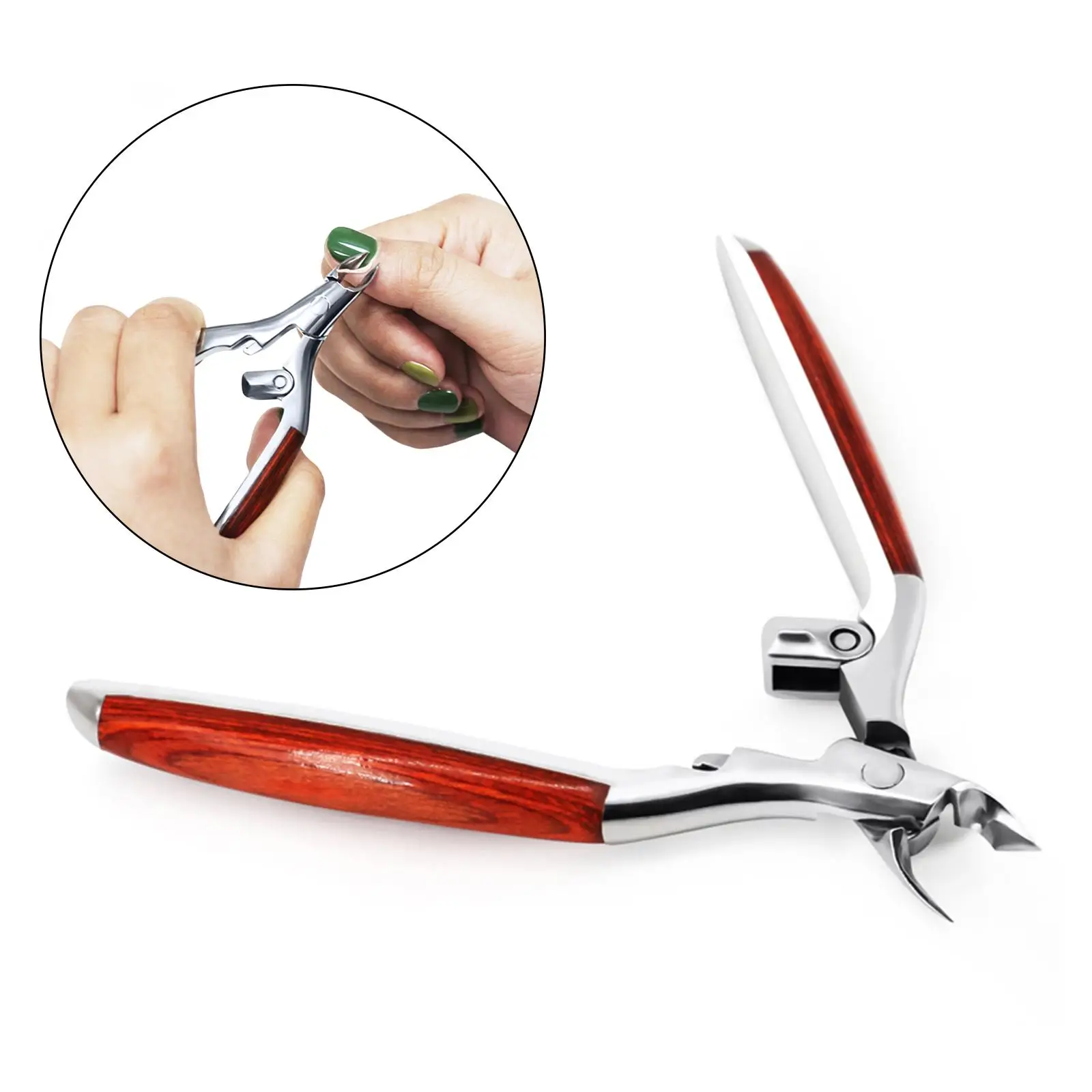 Manicure Nippers Stainless Steel Nail Trimmer for Fingernails Toenails Salon