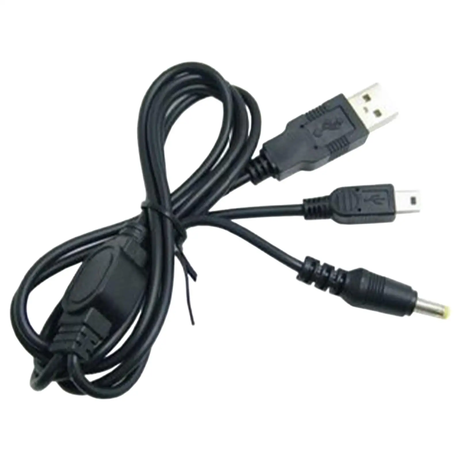 2 in 1 USB Charging Cable High Speed Data Line Replacement for Sony Psp 1000 2000 3000 Series Black Games Portable Power Cord