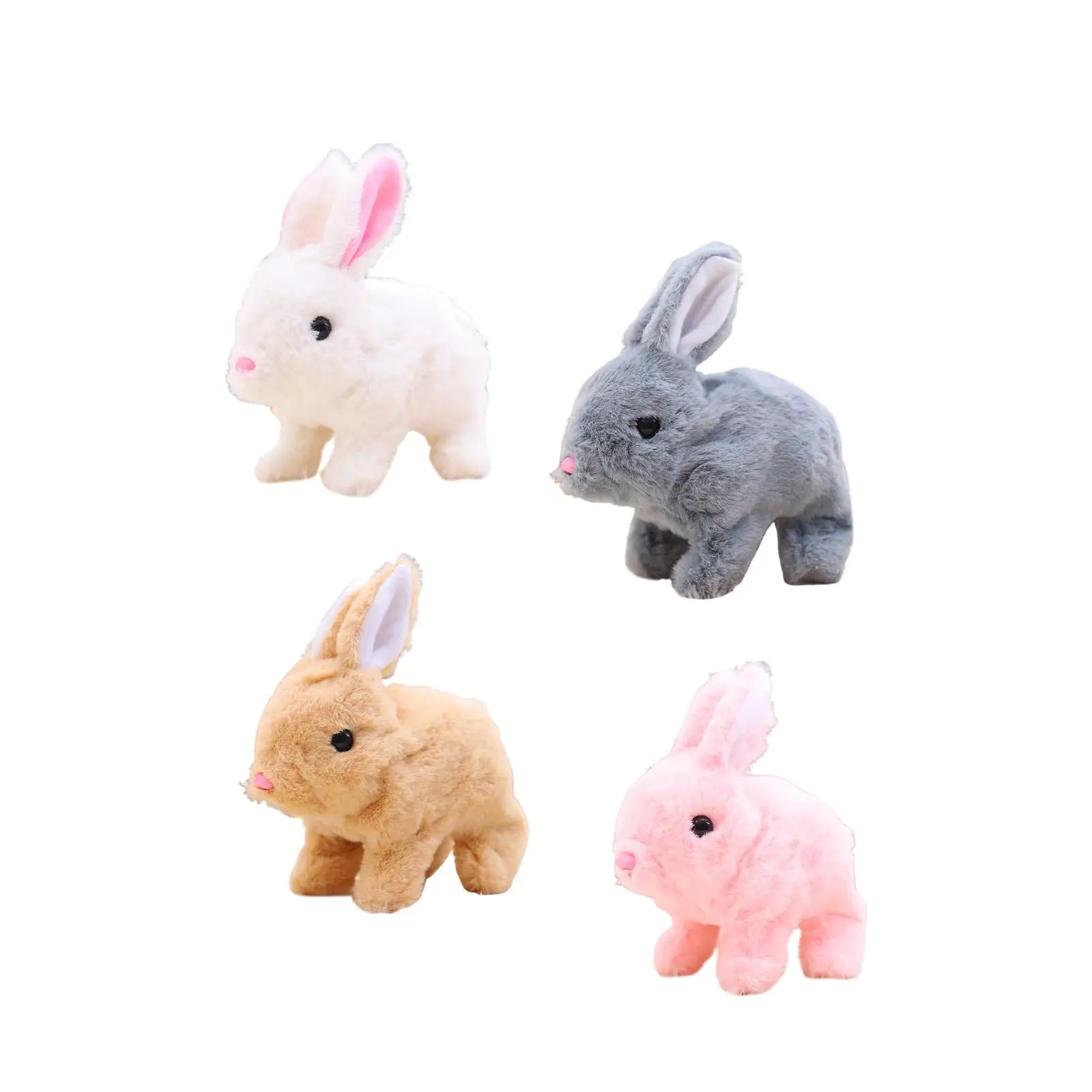 Interactive Rabbit Toy Stuffed Animal Cute for Girls and Boys Festival