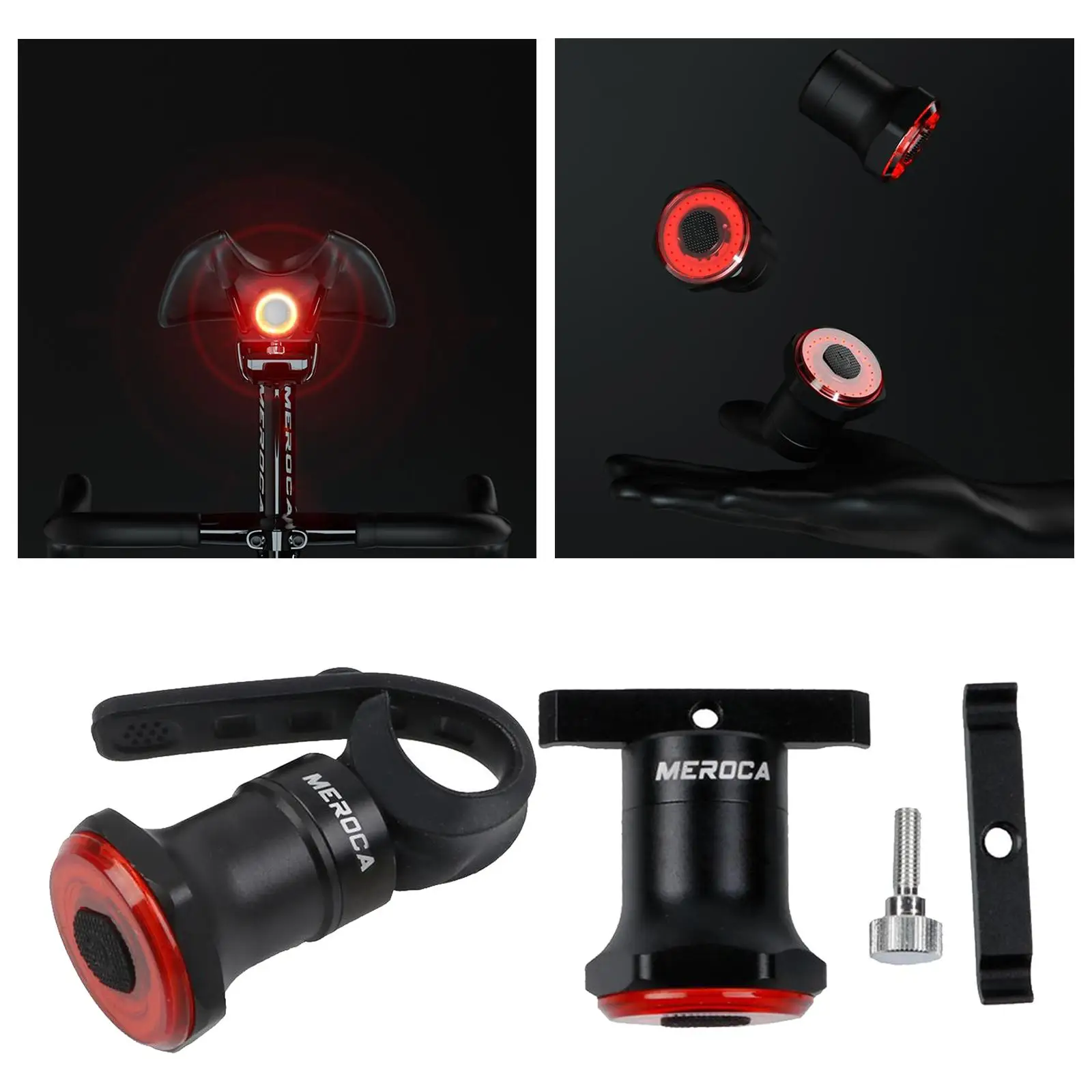 Rear   1 paket, Bright USB Rechargeable s, Red High Intensity Led Accessories Fits on Any Bike