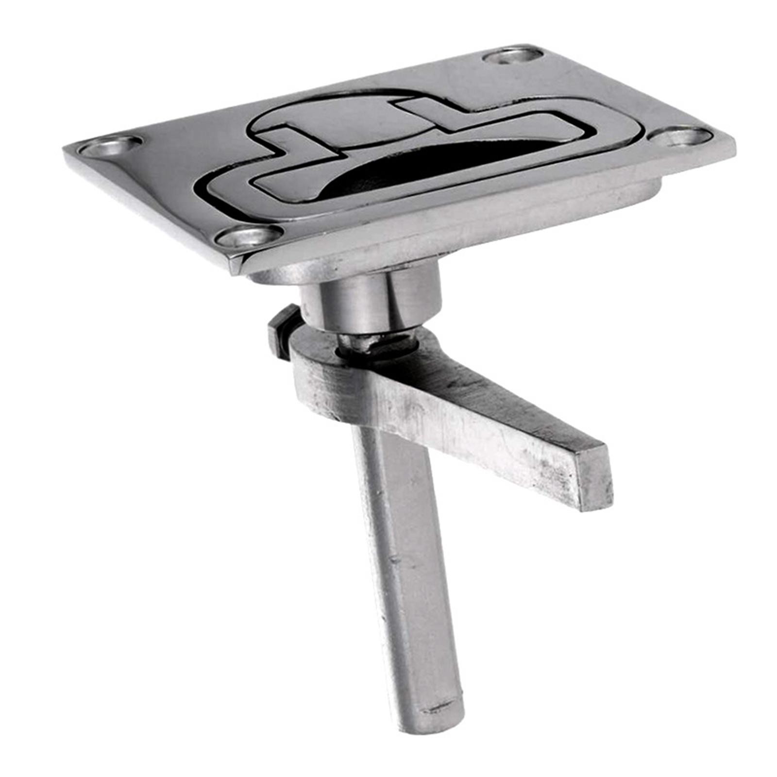 Stainless Steel Boat Floor Buckle Latch Flush Turning Lift Handle Durable