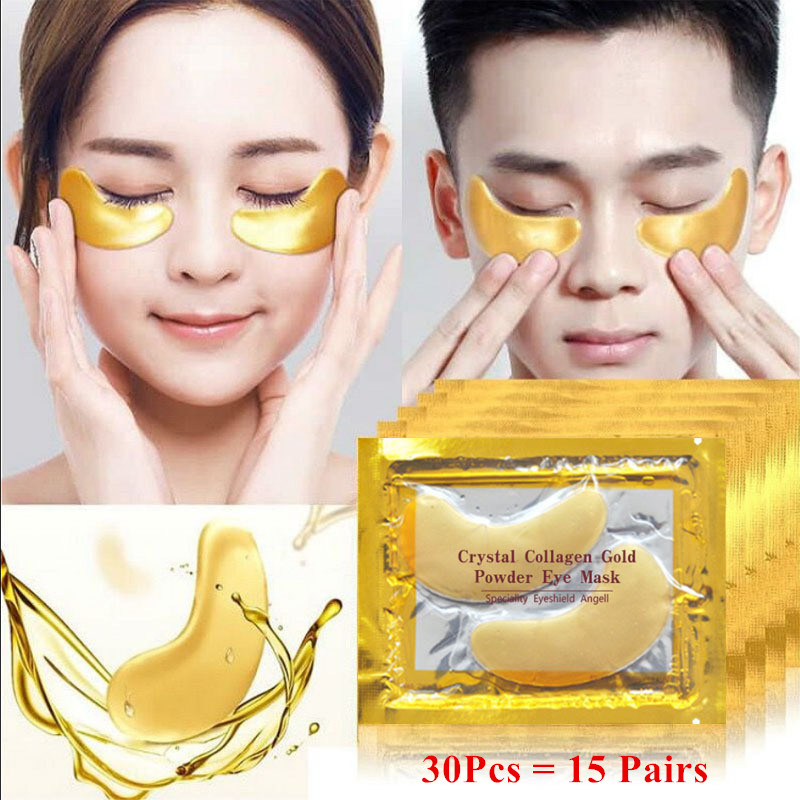 Best of 30pcs Gold Collagen Eye Mask Anti Dark Circles Wrinkle Eye Patches Under Eye Bags Ance Skincare Masks Korean Skin Care Products Reviews & Tips