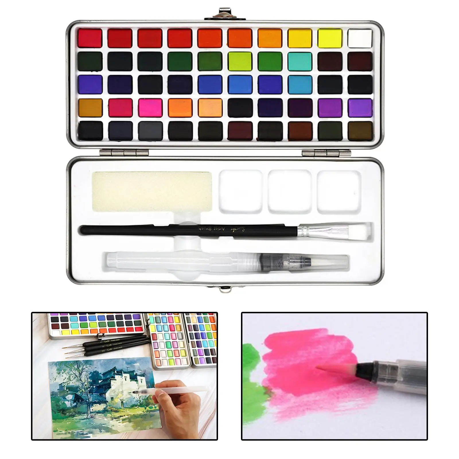 50/72/90 Colors Paint, Washable with Paint Brushes, Non Sets for Kids, Adults, and Artists