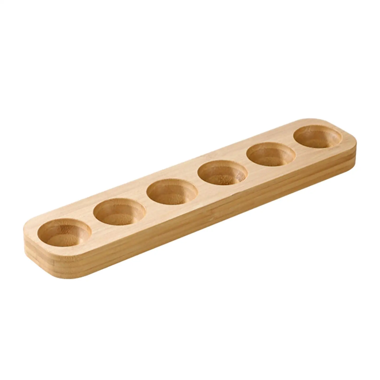 Wooden Egg Holder Counter Unique Gift Egg Container Rack Wood Egg Tray for Pantry Supermarket Cabinet Kitchens Accessories