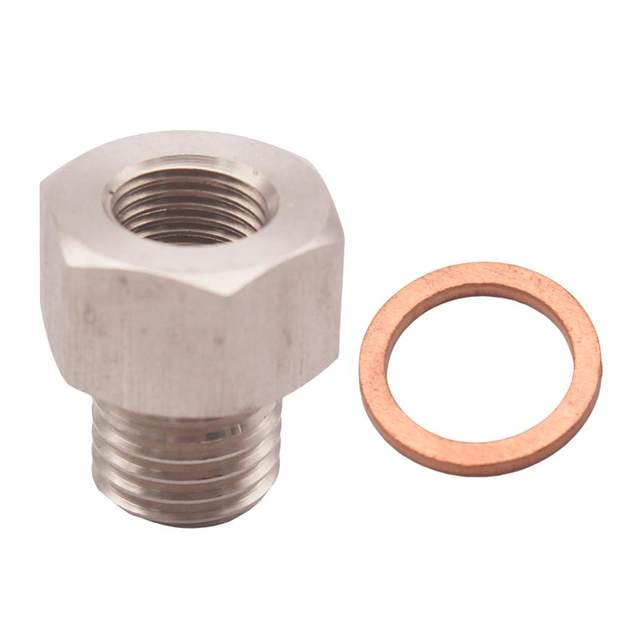 Adattatore Raccordo M12X1.5 A NPT 1/8 | Acciaio Inossidabile | Con Guarnizione | Per Collegamenti Idraulici - Foto 2