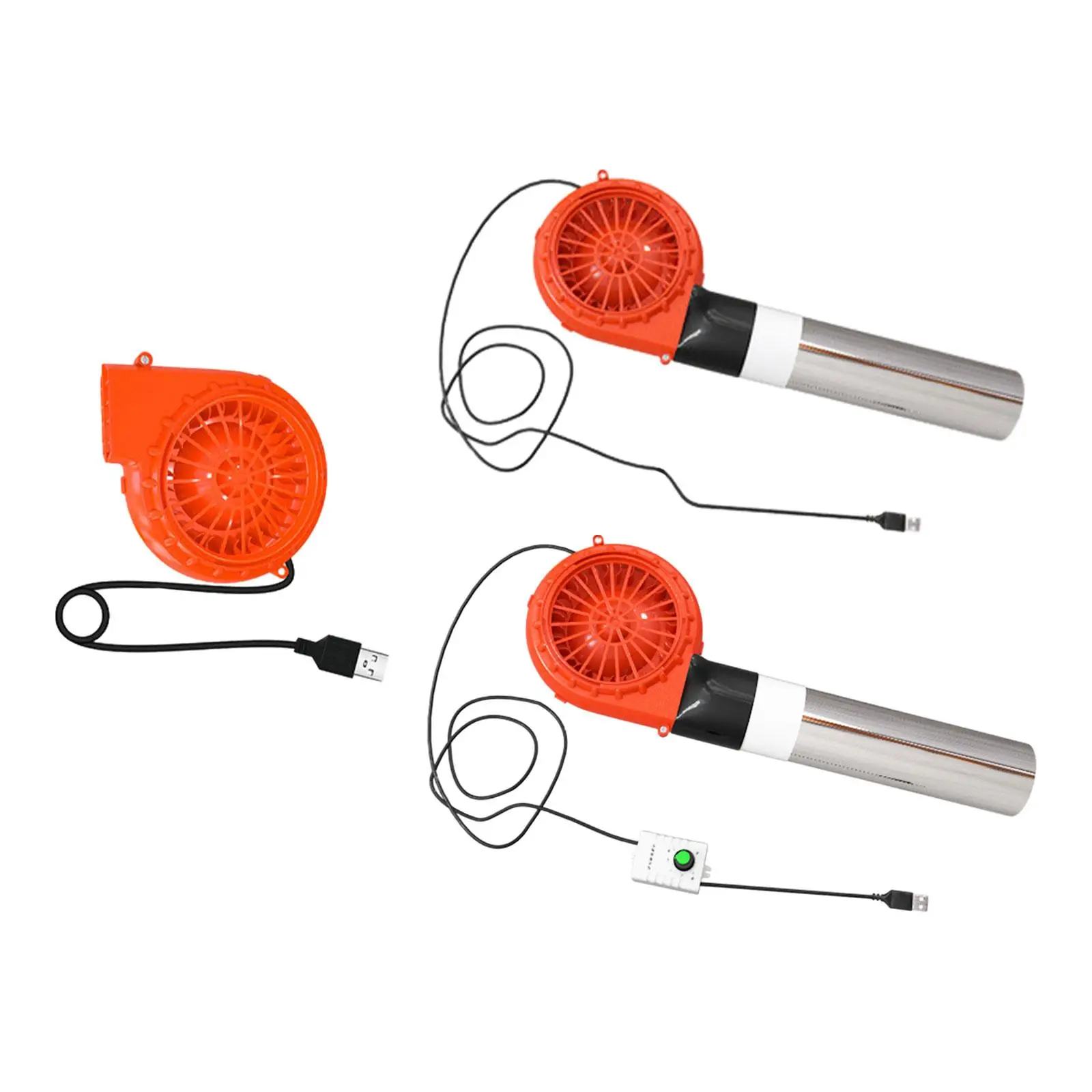 USB BBQ Air Blower, Barbecue Air Blower, Handheld, Small, Compact Grill Cooking Fan, Electric Blower for Picnic