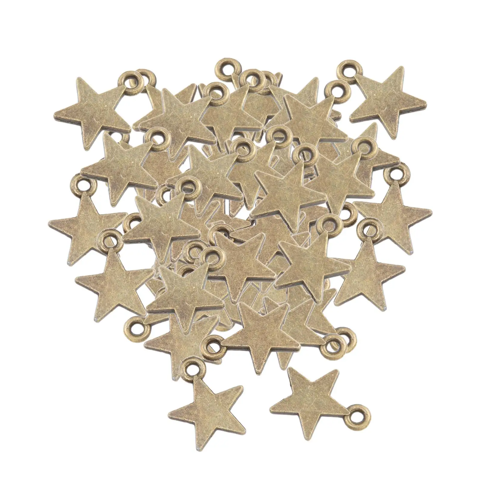50 Pieces Star Charms Exquisite Creative Jewelry Making for DIY Bag Crafting