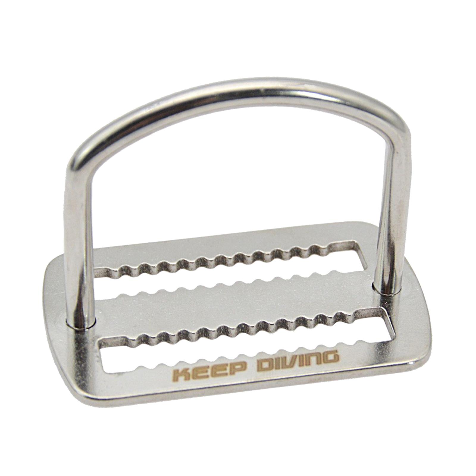 316 Stainless Steel Diving Weight Belt Slide Buckle Harness Belt Retainer