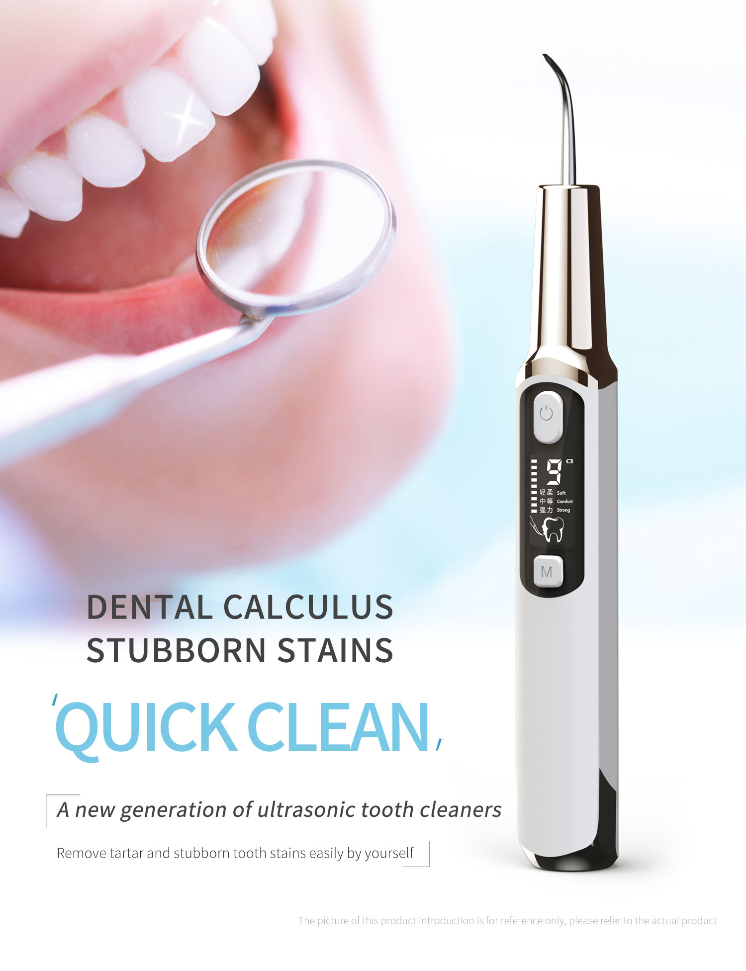 Title 3, Electric Sonic Dental Calculus Scaler Oral Teet...