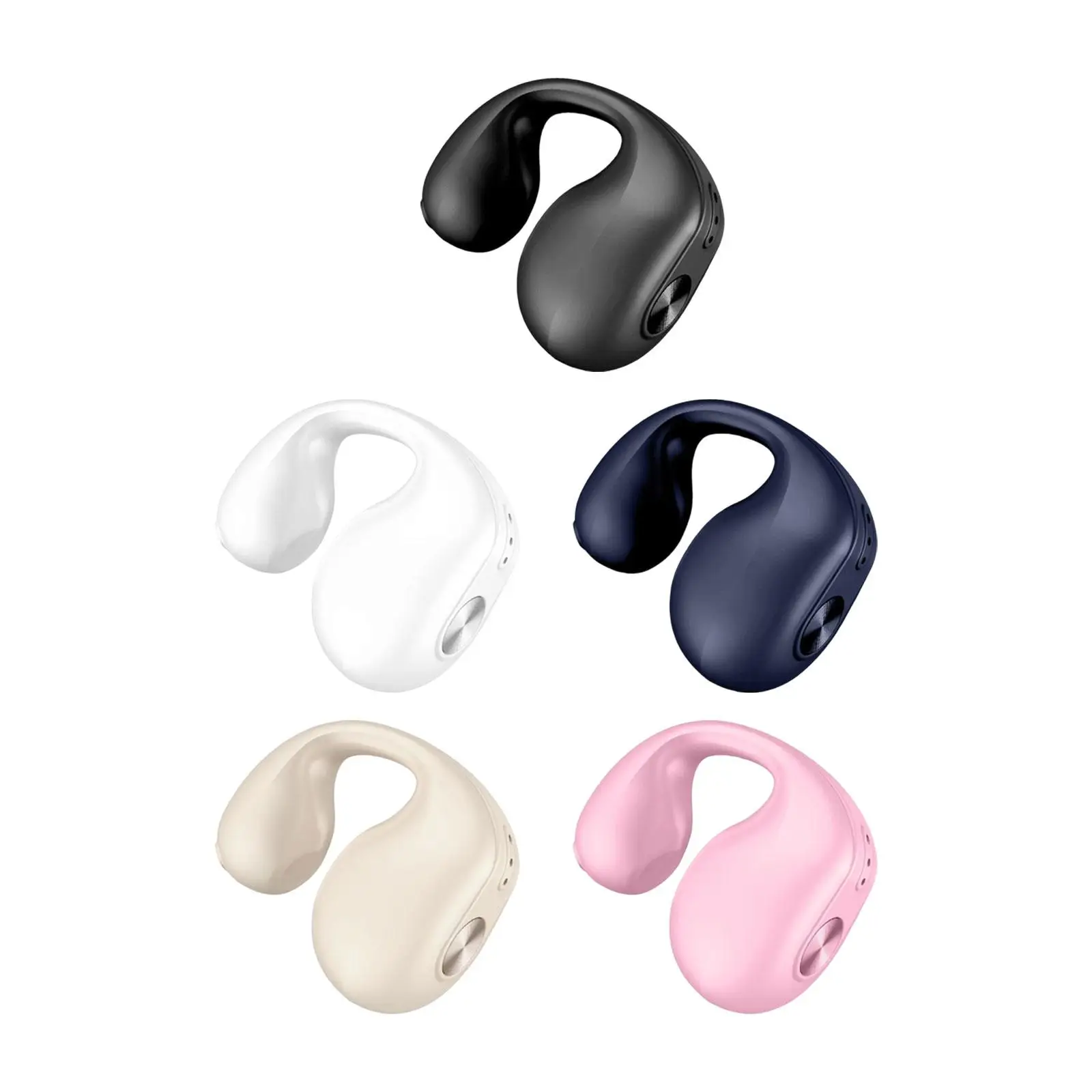 1PC Ear Clip Wireless Headset Portable Noise Reduction Hands Free Earbud HiFi Sound Low Latency Earphones for Running Driving