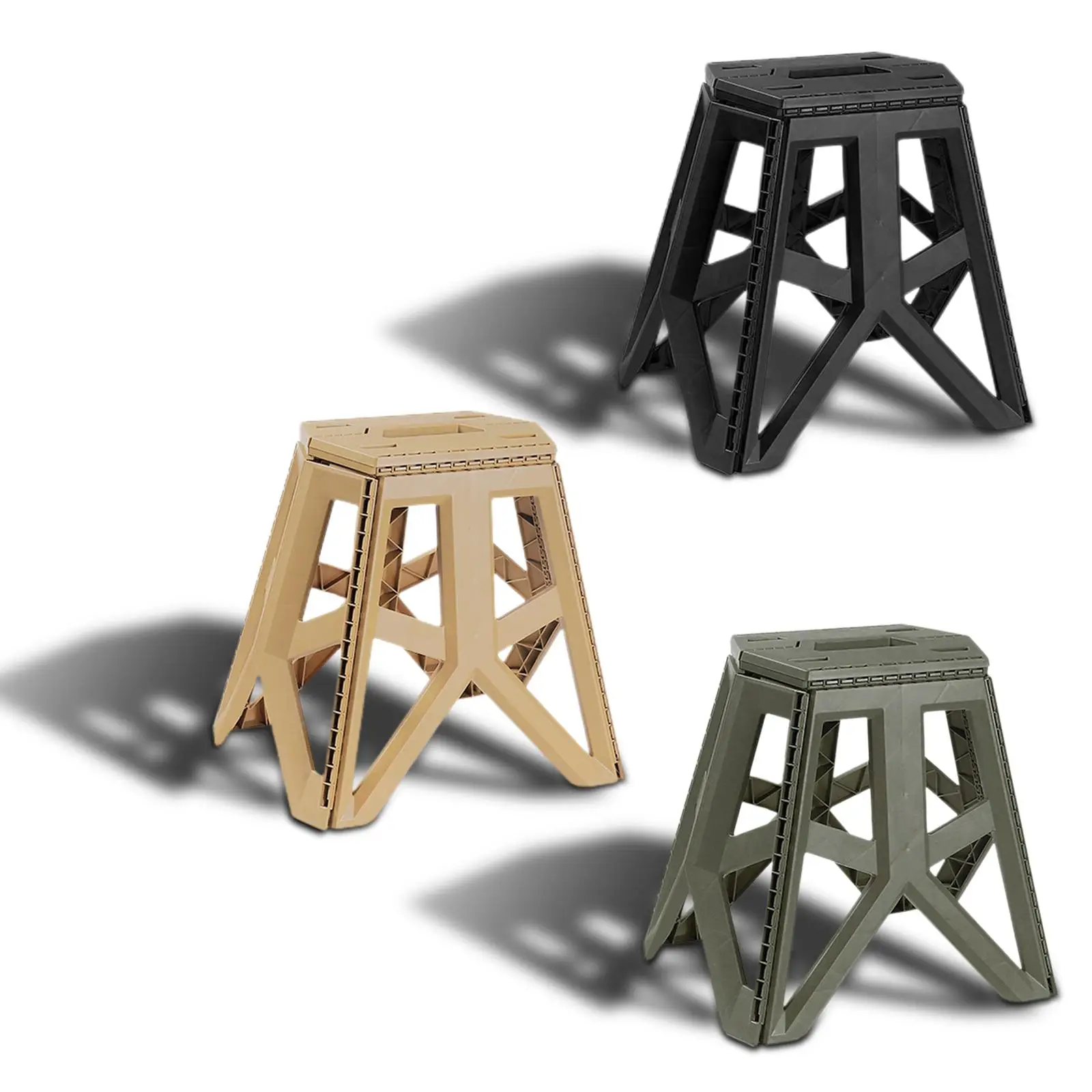 Compact Foldable Stool Camping  Lightweight Footstool for Backpacking Fishing