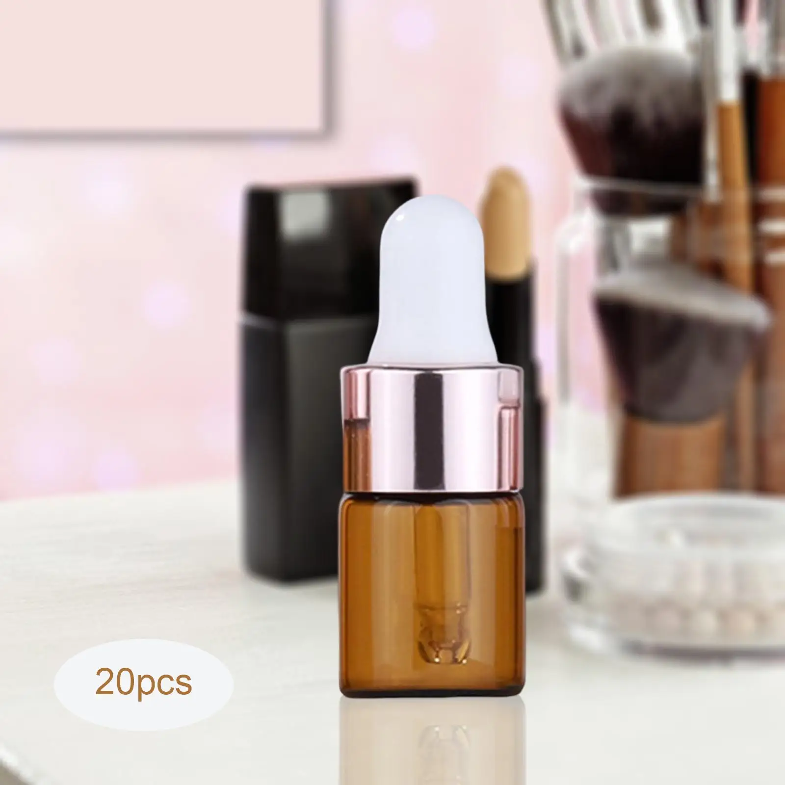 20Pcs  Oil Dropper Bottles Containers Vials for Body Oils Cosmetic