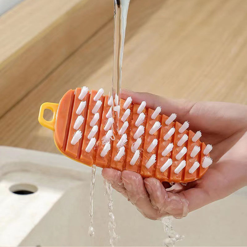 Description Picture 5 of itemBendable Cleaning Brush Fruit and Vegetable Brush Kitchen Fruit Brush Pot and Bowl Cleaning Household Brush Floor Cleaning Brush