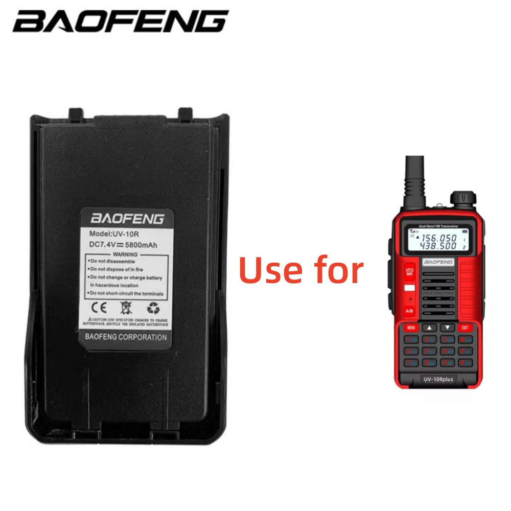 Alta Capacidade 4800mAh Longo Standy Para Walkie Talkie UV10R Rádio Acessórios