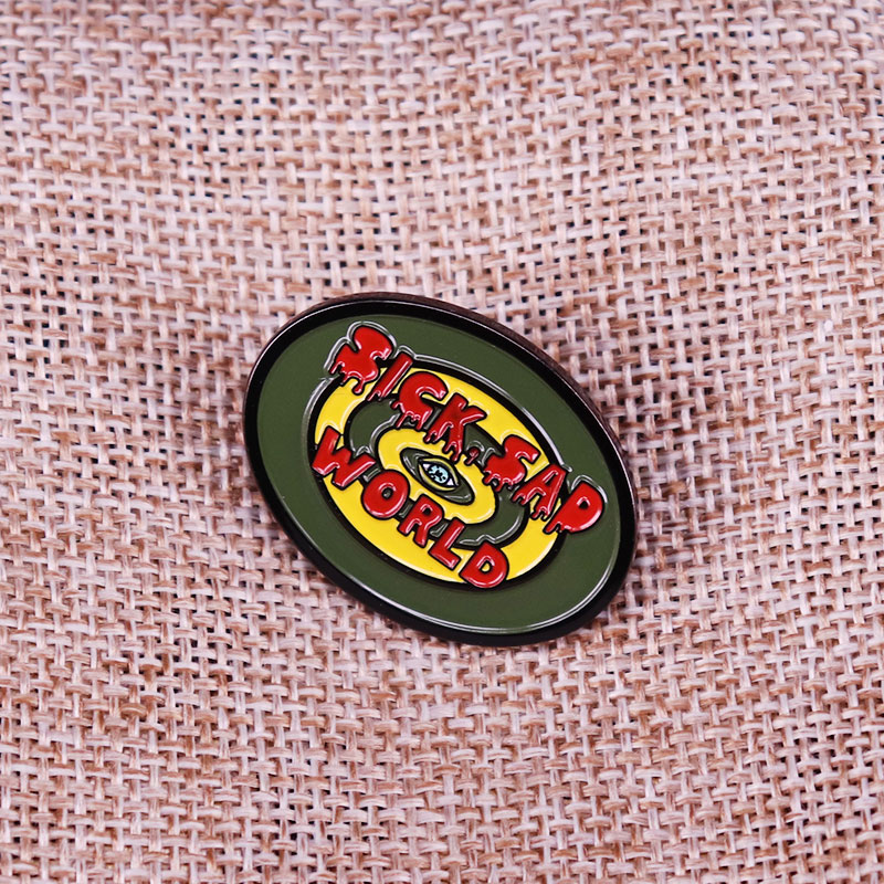 No Life No Hope No Future Sick Sad World Dariiiia Emaille Pin Lustige Cartoon Brosche Abzeichen Rucksack Dekoration Schmuck – Detail 3