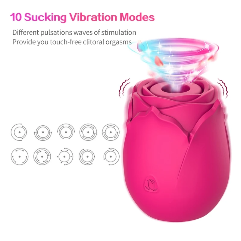 Bespoke 10 Frequency Rose Sucking Massager USB Rechargeable Stimulator Adult Sex Toy for Women Couples U1JD Sf8a71fe340de47539fea680ba4c6fb53U