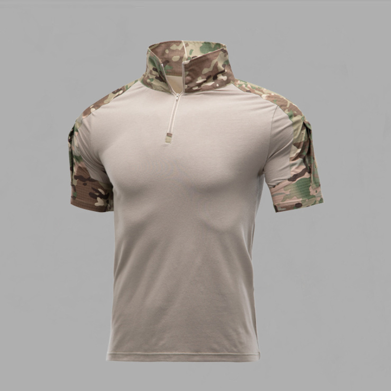 Description Picture 4 of itemTactical T-Shirts Mens Outdoor Sports Camouflage Cotton Tee Short Sleeve Shirt Hiking Hunting Combat Men Paintball Camo Clothing