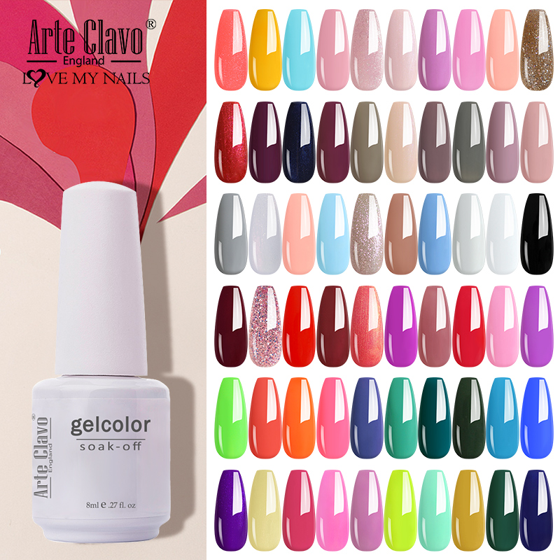 Best of Arte Clavo Gel Polish Semi Permanent Gel Varnish For Nails Manicure Classic Color Gel Nail Polish Primer Nail Art Hybrid Gellak Reviews & Tips