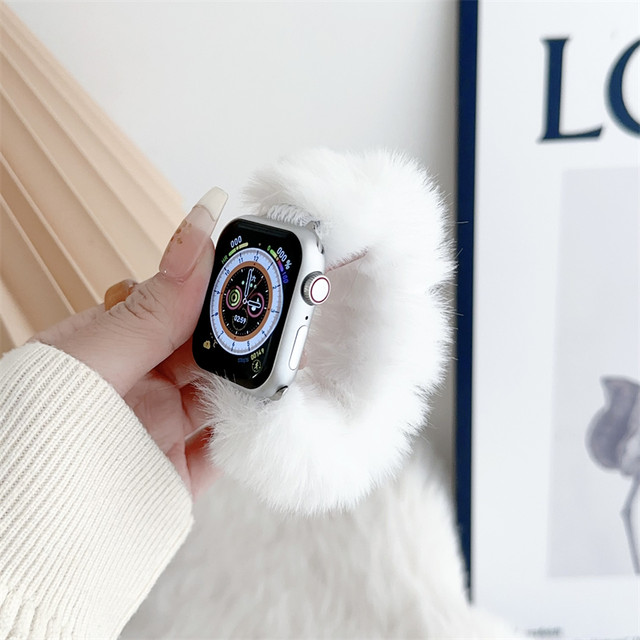 Cute Fur Fluffy Plush Watch Strap for Apple Watch Band 44mm 49mm 42mm Correa Belt Bracelet IWatch Series 9 8 7 6 5 3 SE Ultra 2 AliExpress